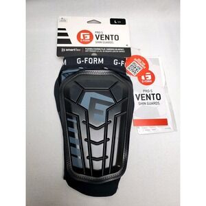 G-Form Pro-S Vento Shin Guards SmartFlex Soccer Shin Pads Black Size L New